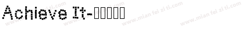 Achieve It字体转换